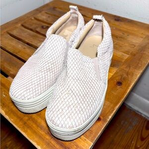 Marc Fisher Snakeskin Slip On Platform Sneakers